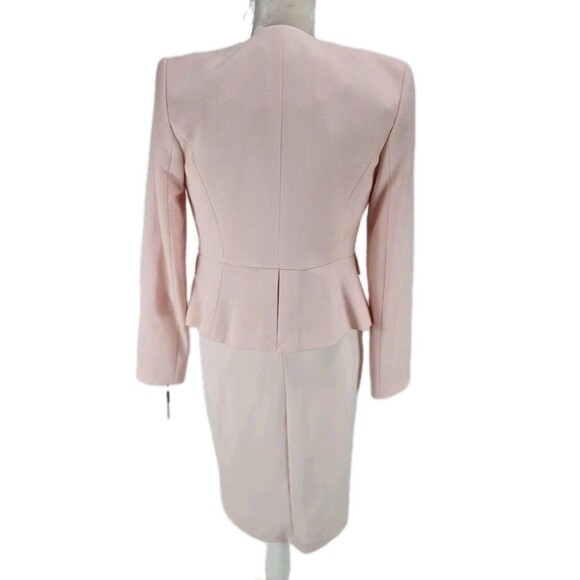Calvin Klein Women Sz 2 Career Skirt Suit Light Pink Little Stretch Fabric 115A - Picture 5 of 9